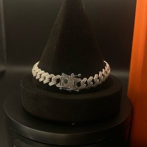 8mm 925 sterling silver Moissanite bracelets